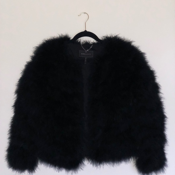 zoey ostrich feather jacket